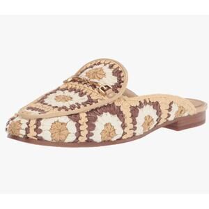 Sam Edelman Linnie Crochet Bit Mule Woven Flats Womens 6 Slip On